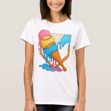 Baseball Sister Brother Tropfen Ice Creme Baseball