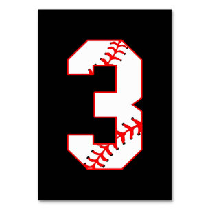 Baseball Sister Ich bin gerade für Nummer 3 hier Tischnummer