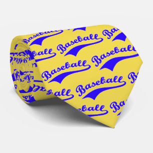 Baseball-Skript in blau Krawatte