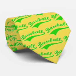 Baseball-Skript in grün Krawatte