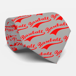 Baseball-Skript in Rot Krawatte