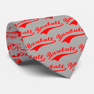 Baseball-Skript in Rot Krawatte