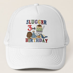 Baseball Slugger 3. Geburtstagstorte Truckerkappe