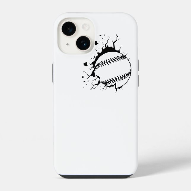 Baseball-Smash iPhone Hülle (Rückseite)