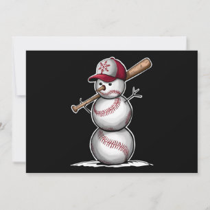 Baseball Snowman Balls Schnee Weihnachten Weihnach