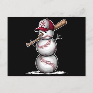 Baseball Snowman Balls Schnee Weihnachten Weihnach