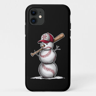 Baseball Snowman Balls Schnee Weihnachten Weihnach Case-Mate iPhone Hülle