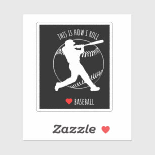 Baseball, so rolle ich Sport Aufkleber