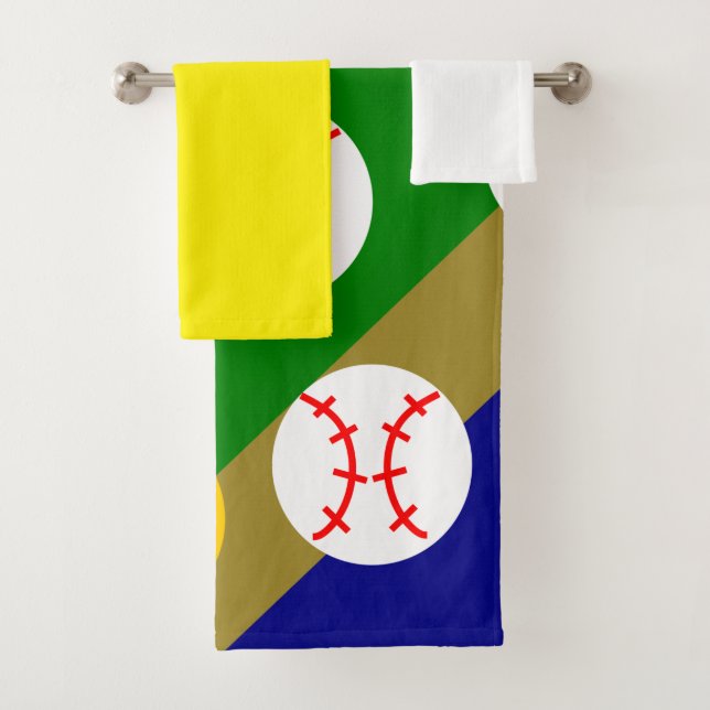 Baseball/Softball-Badetuch-Set Badhandtuch Set (Insitu)