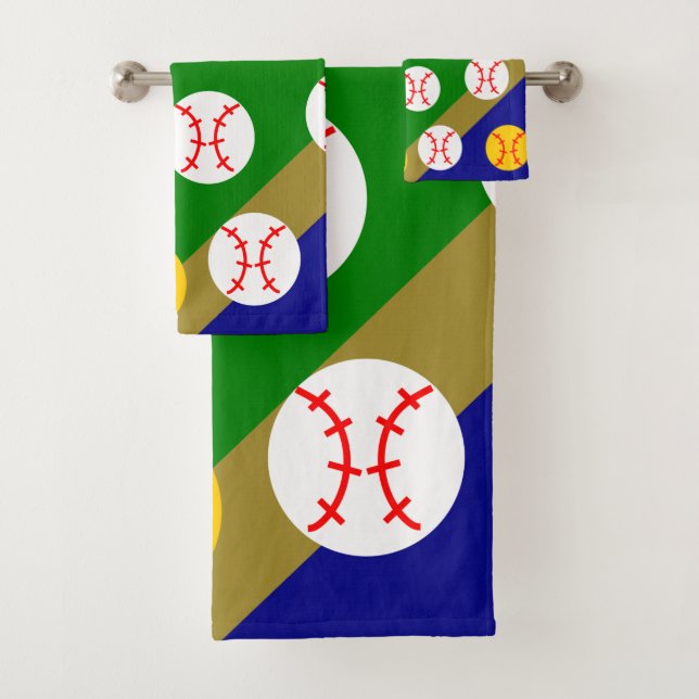 Baseball/Softball Badhandtuch Set (Insitu)