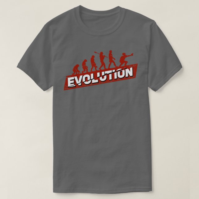 Baseball Softball Catcher-Evolution T-Shirt (Design vorne)