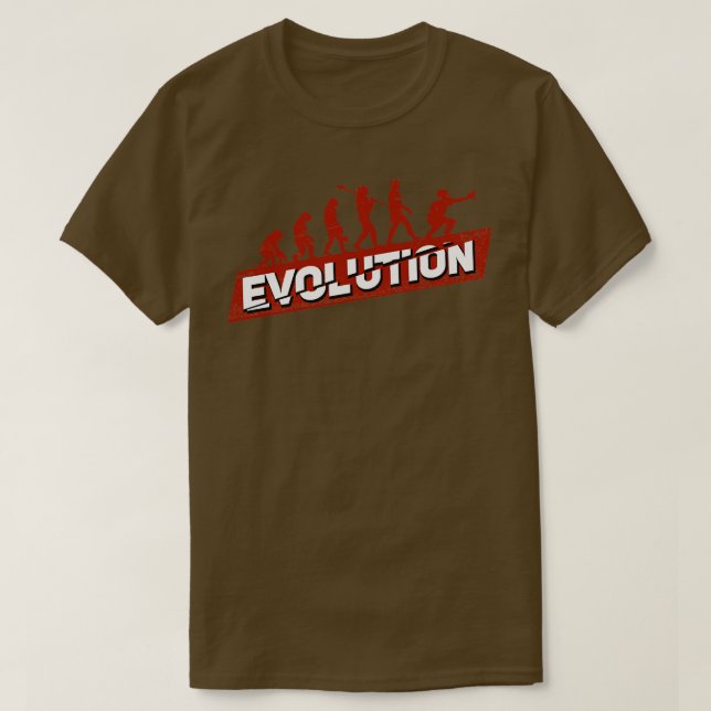 Baseball Softball Catcher-Evolution T-Shirt (Design vorne)