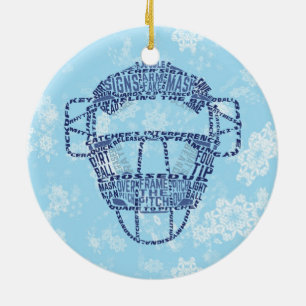 Baseball Softball Catcher's Mask Ornament