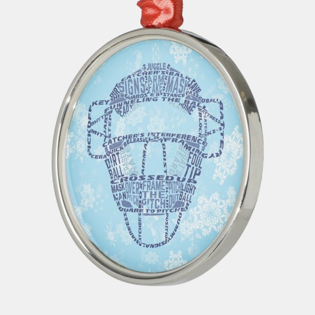 Baseball Softball Catcher's Mask Ornament (Links)