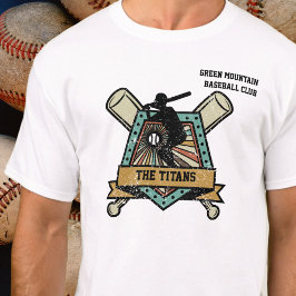 Baseball Softball Club Mannschaftsliga Name Nummer T-Shirt