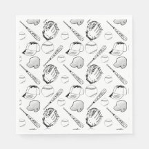 Baseball/Softball Collage Napkins