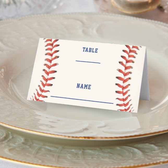 Baseball Softball die perfekte Sporthochzeit Platzkarte (Baseball Softball The Perfect Catch Sport Wedding Place Card)