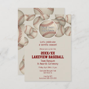 Baseball Softball-Ende der Saison Banketts Auszeic Einladung