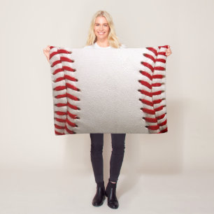 Baseball Softball Gesticktes Grafikdesign - Sportk Fleecedecke