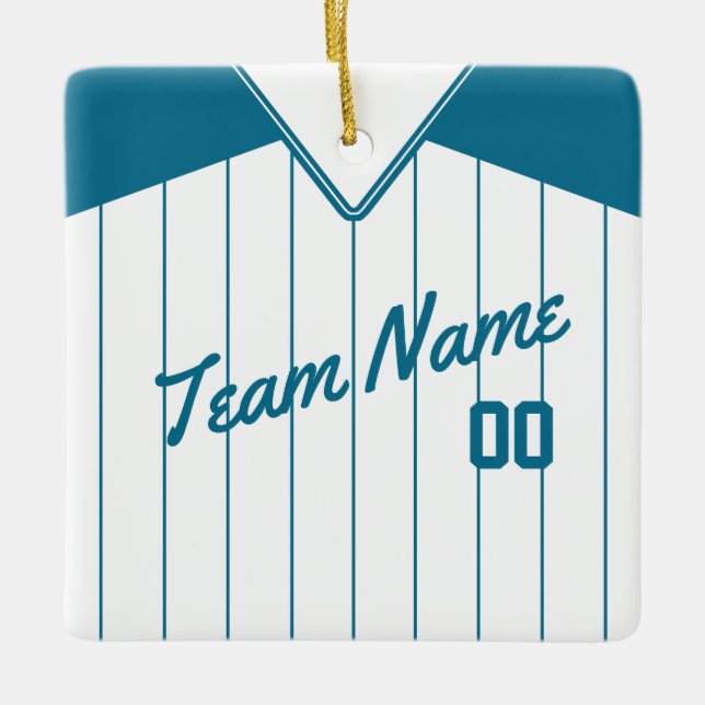 Baseball Softball Jersey Personalized Ornament (Vorderseite)