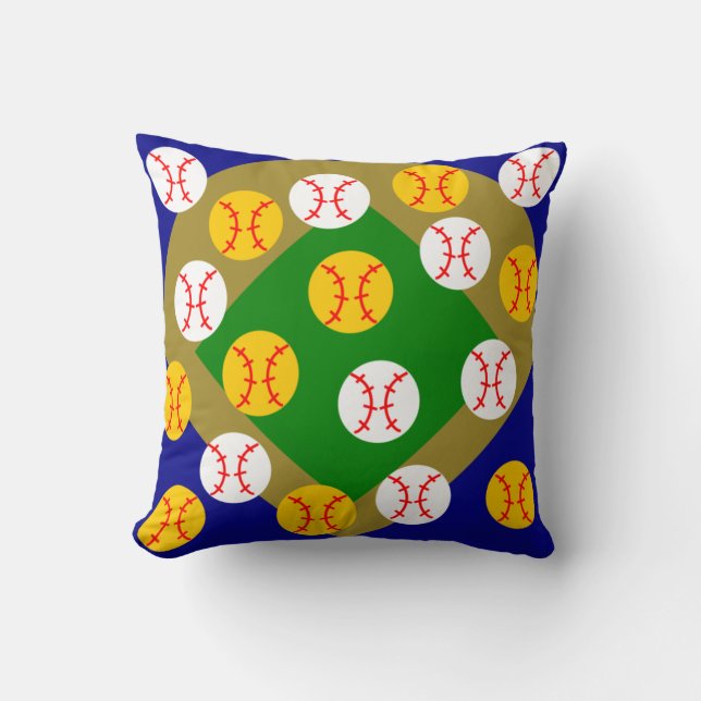Baseball/Softball Kissen (Vorderseite)