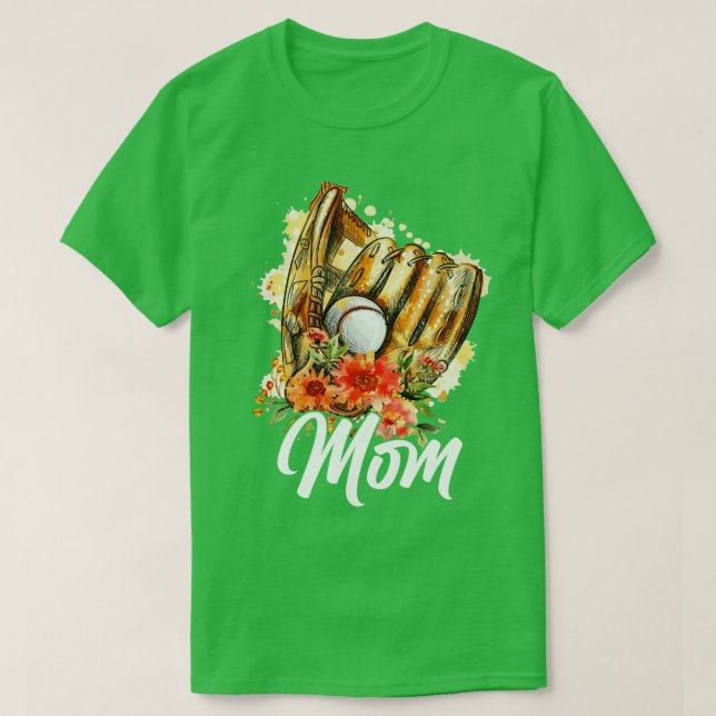 Baseball Softball-Mama T-Shirt (Design vorne)