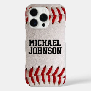 Baseball Softball Nähen Benutzerdefinierter Text iPhone 16 Pro Hülle
