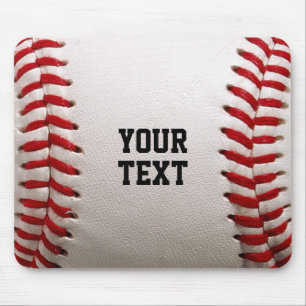 Baseball Softball Nähen Benutzerdefinierter Text Mousepad