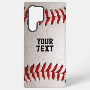 Baseball Softball Nähen Benutzerdefinierter Text Samsung Galaxy Hülle