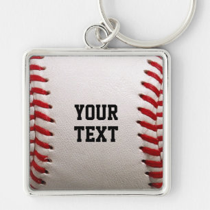Baseball Softball Nähen Benutzerdefinierter Text Schlüsselanhänger