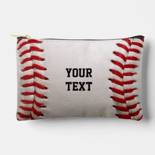 Baseball Softball Nähen Benutzerdefinierter Text Zubehörtasche