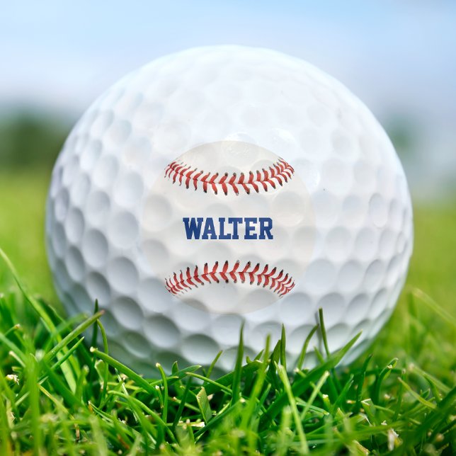 Baseball Softball - Name Golfball (Baseball Softball Sport Name Golf Balls)