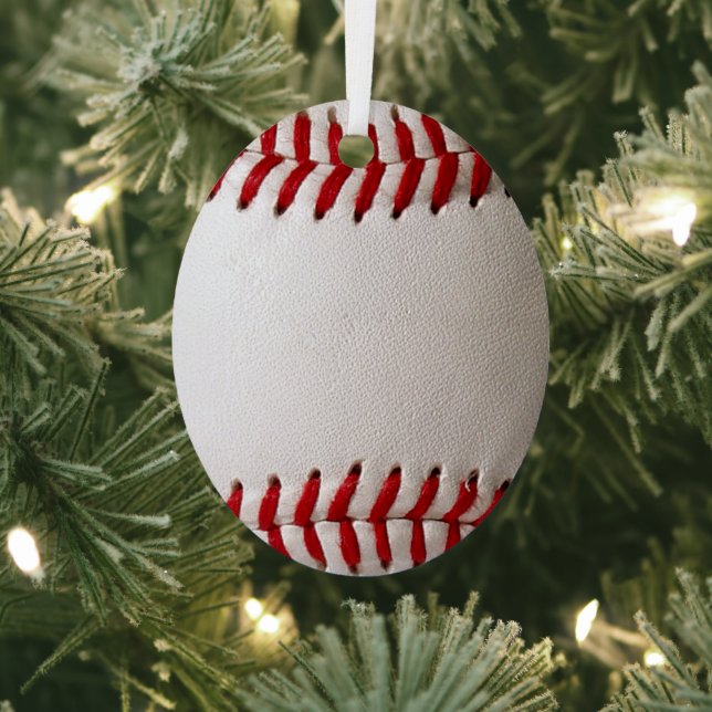 Baseball Softball Ornament Aus Metall (InSitu)