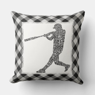 Baseball Softball Player Art Kissen