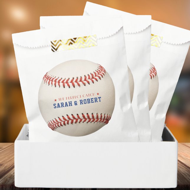 Baseball Softball Sport die perfekte Catch-Hochzei Geschenktütchen (Baseball Softball Sport The Perfect Catch Wedding Favor Bag)