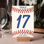 Baseball Softball Sport Hochzeit Empfang Tischnummer<br><div class="desc">Baseball / Softball Hochzeitsempfang Tischnummern. Personalisieren Sie es mit Ihrem Hochzeitstag,  Ihren Namen und Ihrer Speisekarte. Ideal für Sportfans oder Sportler.</div>