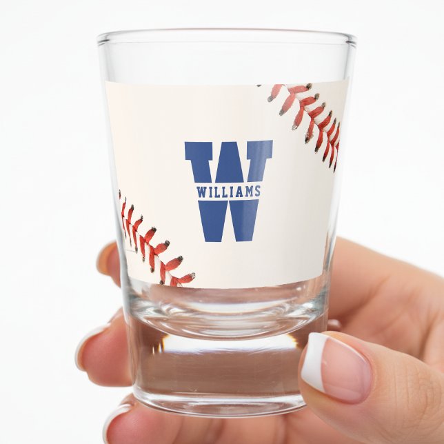 Baseball Softball Sport Name Monogram Schnapsglas (Baseball Softball Sport Name Monogram Shot Glass
)