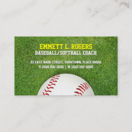 Baseball-Softball-Trainer Visitenkarte