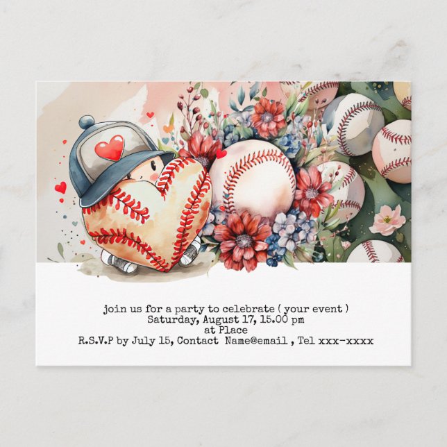 Baseball-Speichertag  Postkarte (Vorderseite)