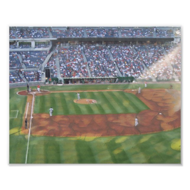 Baseball-Spiel Fotodruck (Vorne)