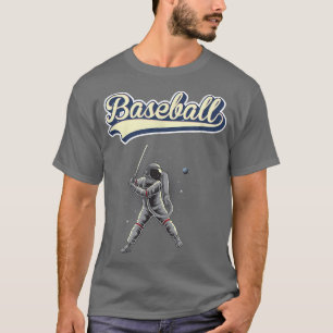 Baseball-Spieler-Astronauten-T - Shirt