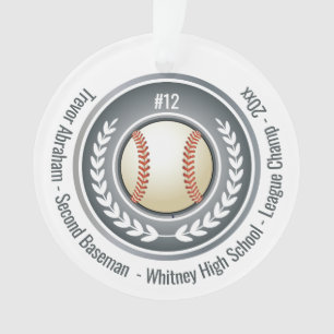 Baseball-Spieler-Champion Ornament