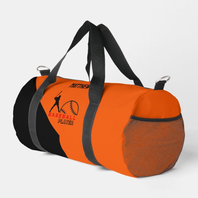 Baseball-Spieler, Geburtstagsgeschenk, Team Duffle Bag (Rechte Ecke)