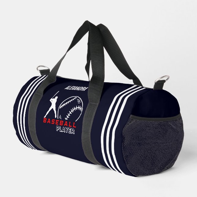 Baseball-Spieler, Geburtstagsgeschenk, Team Duffle Bag (Rechte Ecke)