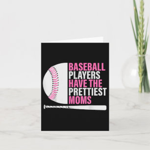 Baseball-Spieler haben die Hübschen Mamas Baseball Karte