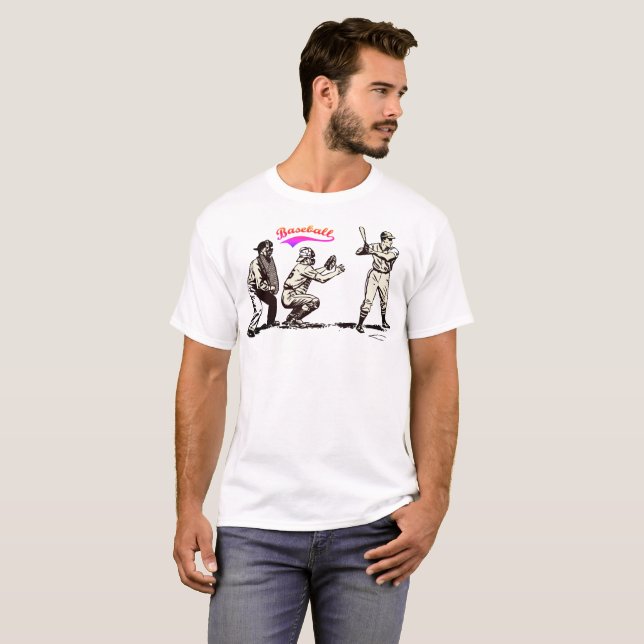 Baseball-Spieler im Bat T-Shirt (Vorne ganz)
