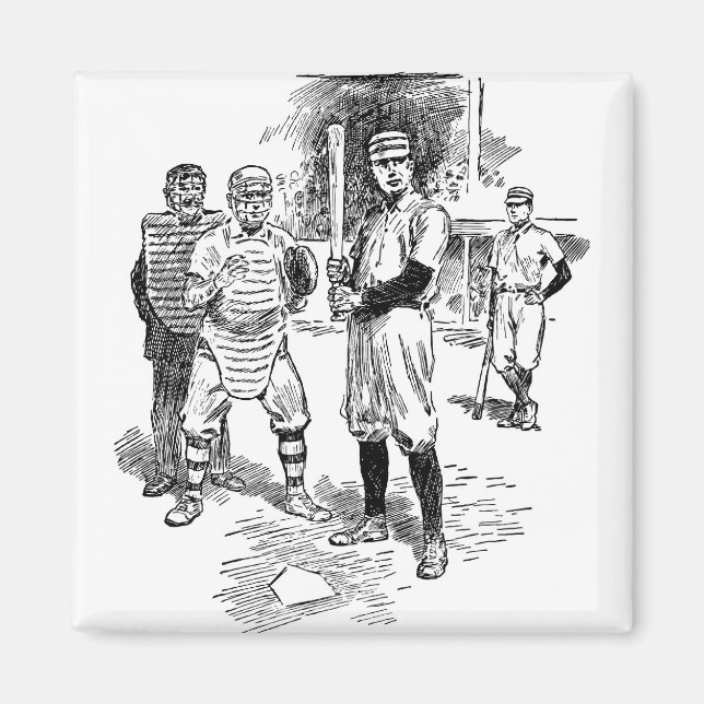 Baseball: Spieler Magnet (Vorne)