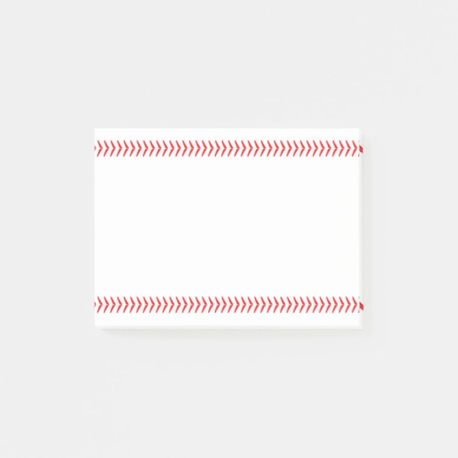 Baseball-Spieler oder Coach-Rote Baseball-Sticks Post-it Klebezettel (Vorderseite)