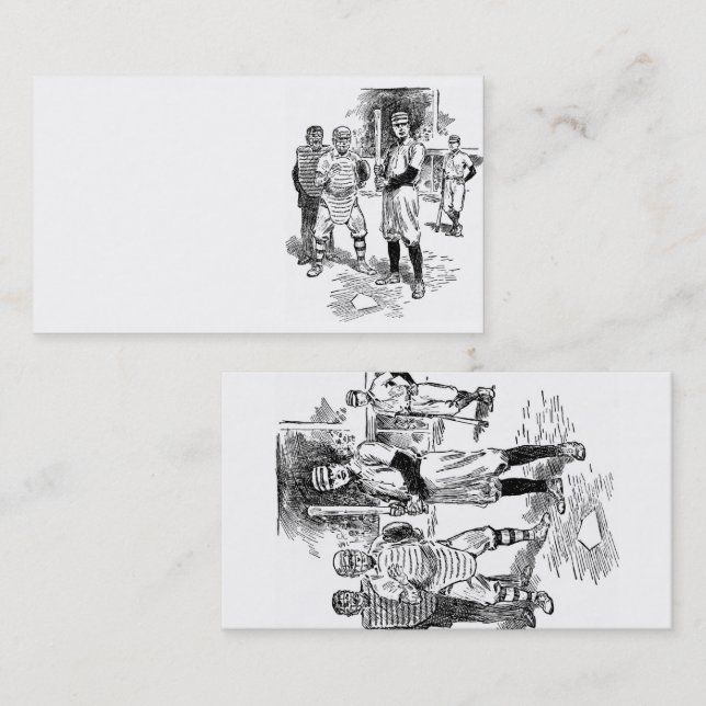 Baseball: Spieler Visitenkarte (Vorne/Hinten)