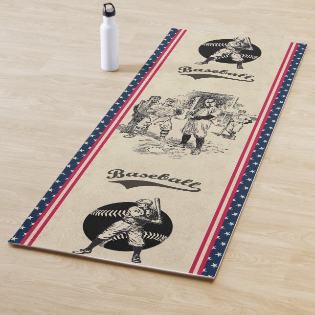 Baseball: Spieler Yoga Mat Yogamatte (Beispiel)